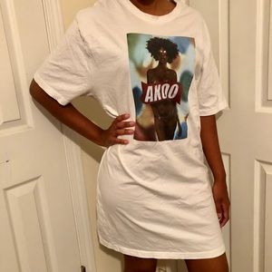 Akoo Graphic T Shirt Dress